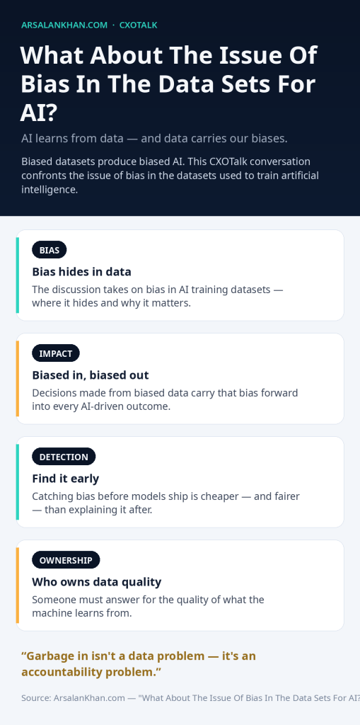 Infographic: What About The Issue Of Bias In The Data Sets For AI?