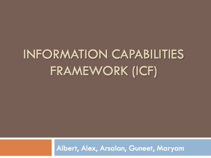 ICF 1 - Introduction