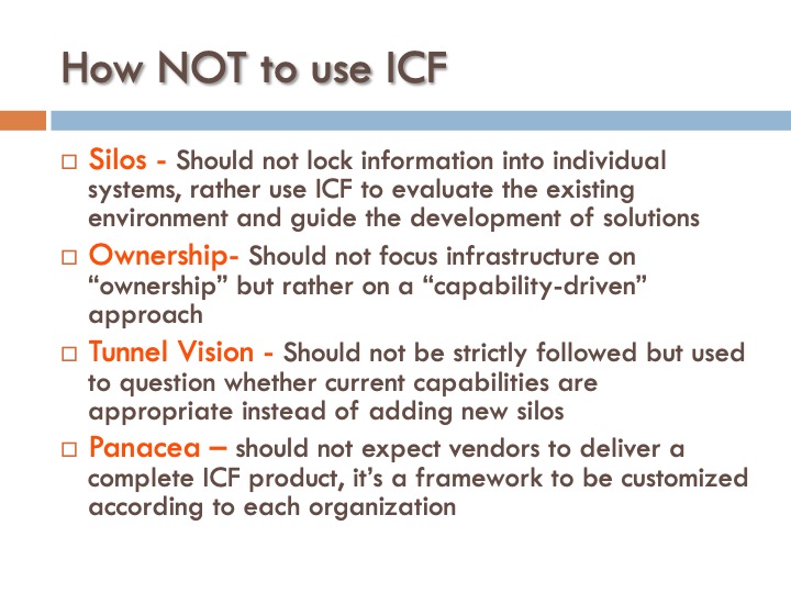 ICF 9 - How NOT to use ICF