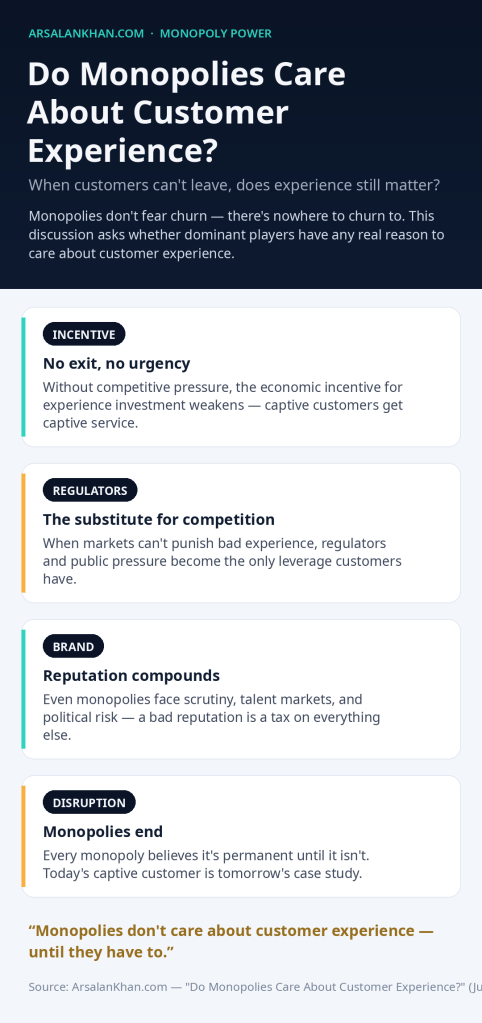 Infographic: Do Monopolies Care About Customer Experience?