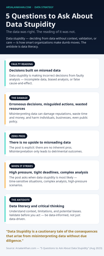 Infographic: 5 Questions to Ask About Data Stupidity