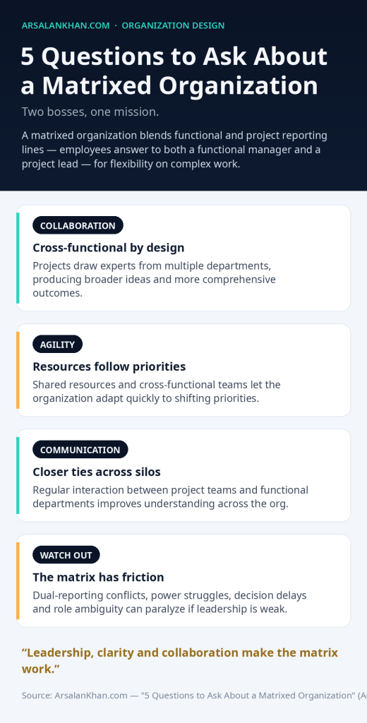 Infographic: 5 Questions to Ask About a Matrixed Organization