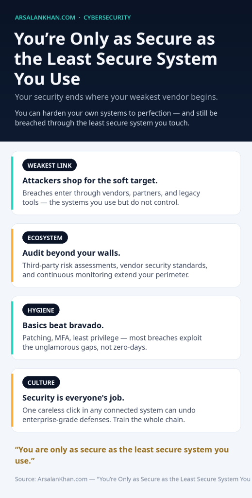 Infographic: You're Only as Secure as the Least Secure System You Use