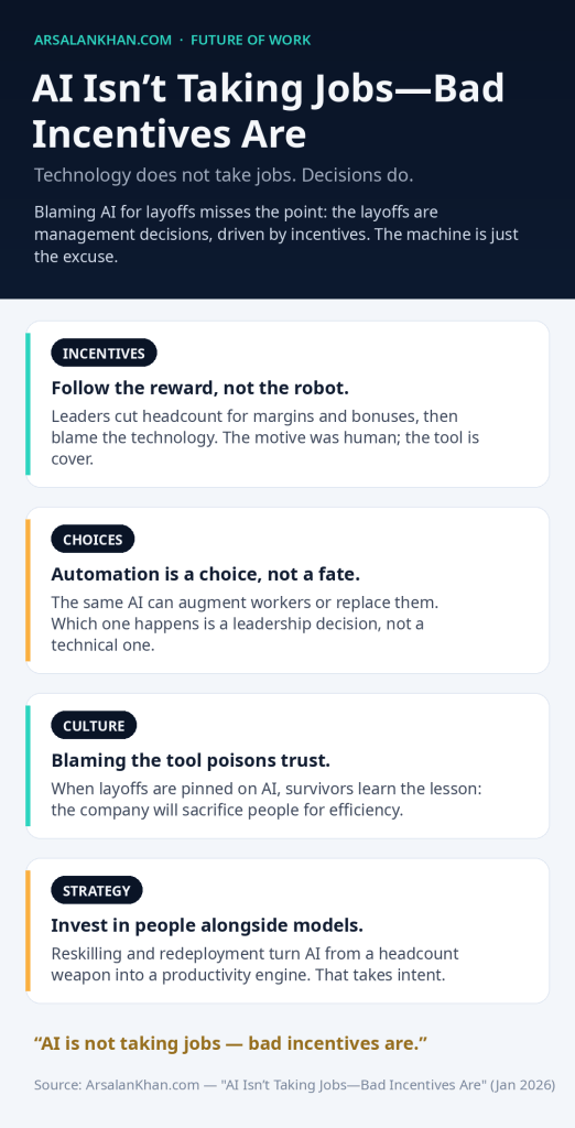 Infographic: AI Isn’t Taking Jobs—Bad Incentives Are